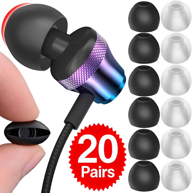 Headphone Parts - 1-20 пар мягких силиконовых сменных амбушюр/наушников/накладок