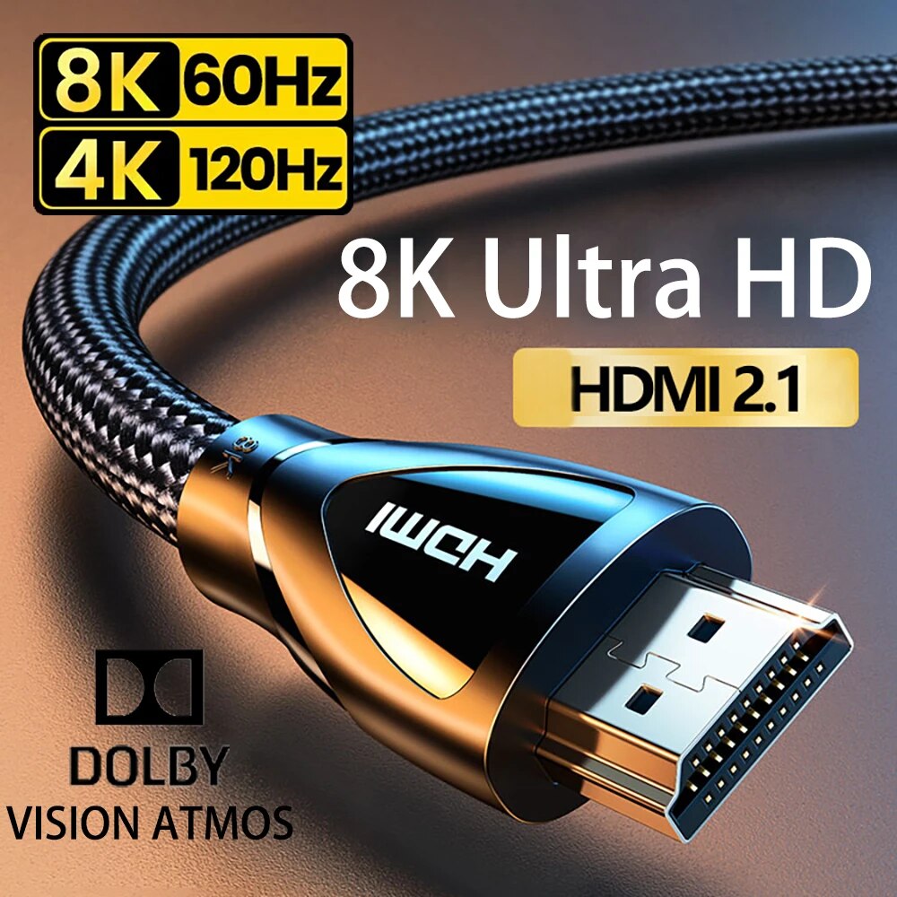 Mdi Cable - Совместимый с HDMI кабель 2,1, ультраскоростной