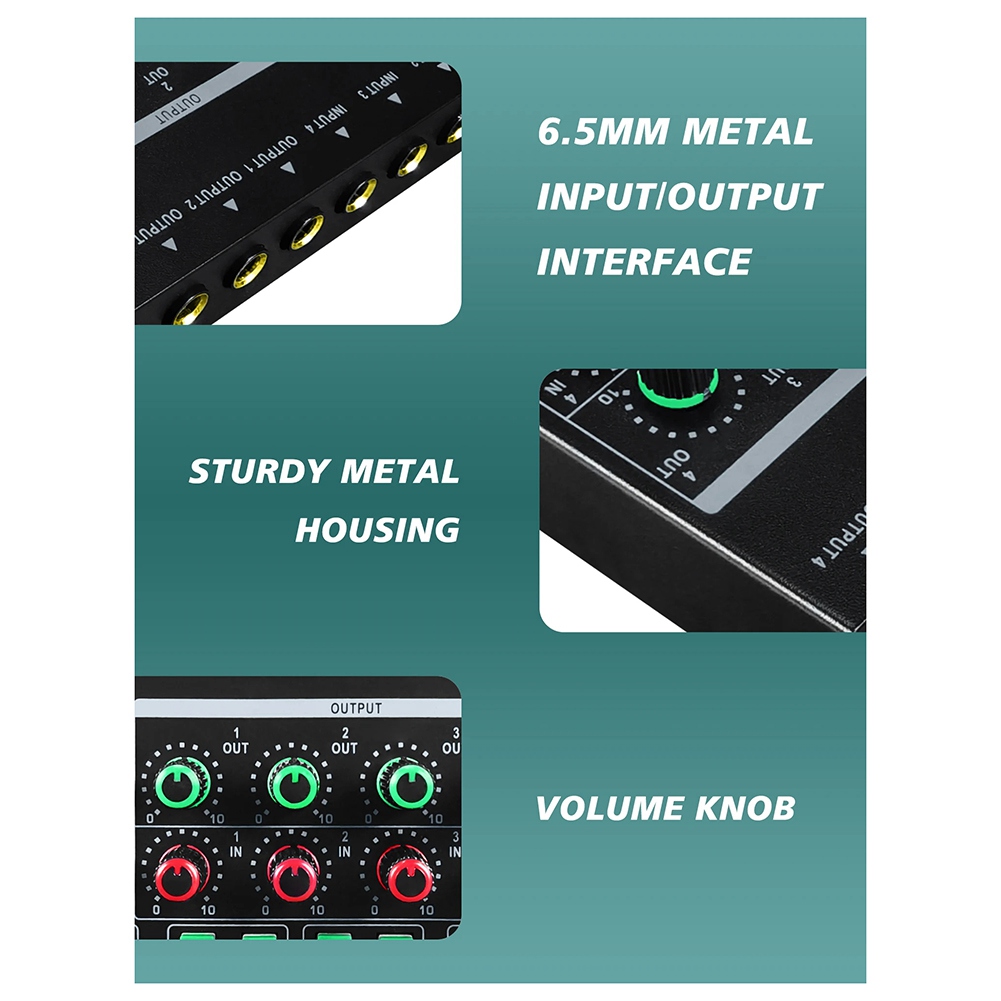 Headphone Amplifier - (MEOF) -LQ04 4-канальный микшер, 4-канальный усилитель
