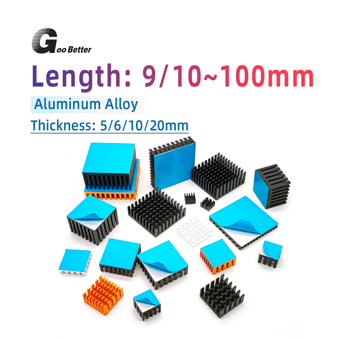 Heatsink Aluminum - Алюминиевый радиатор-охладитель для электронных чипов с