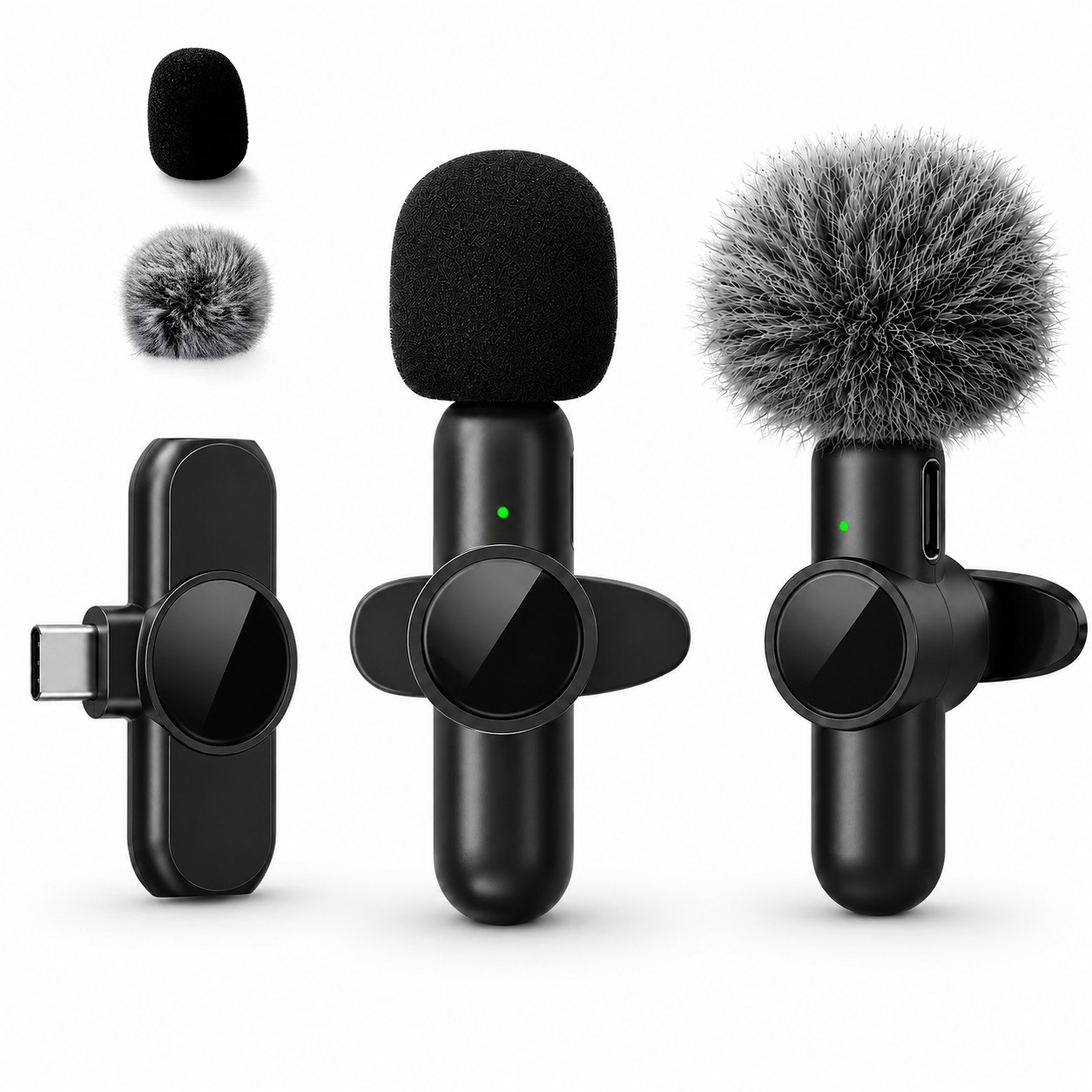 Microphone Capsule - Беспроводной петличный микрофон с шумоподавлением, подходит