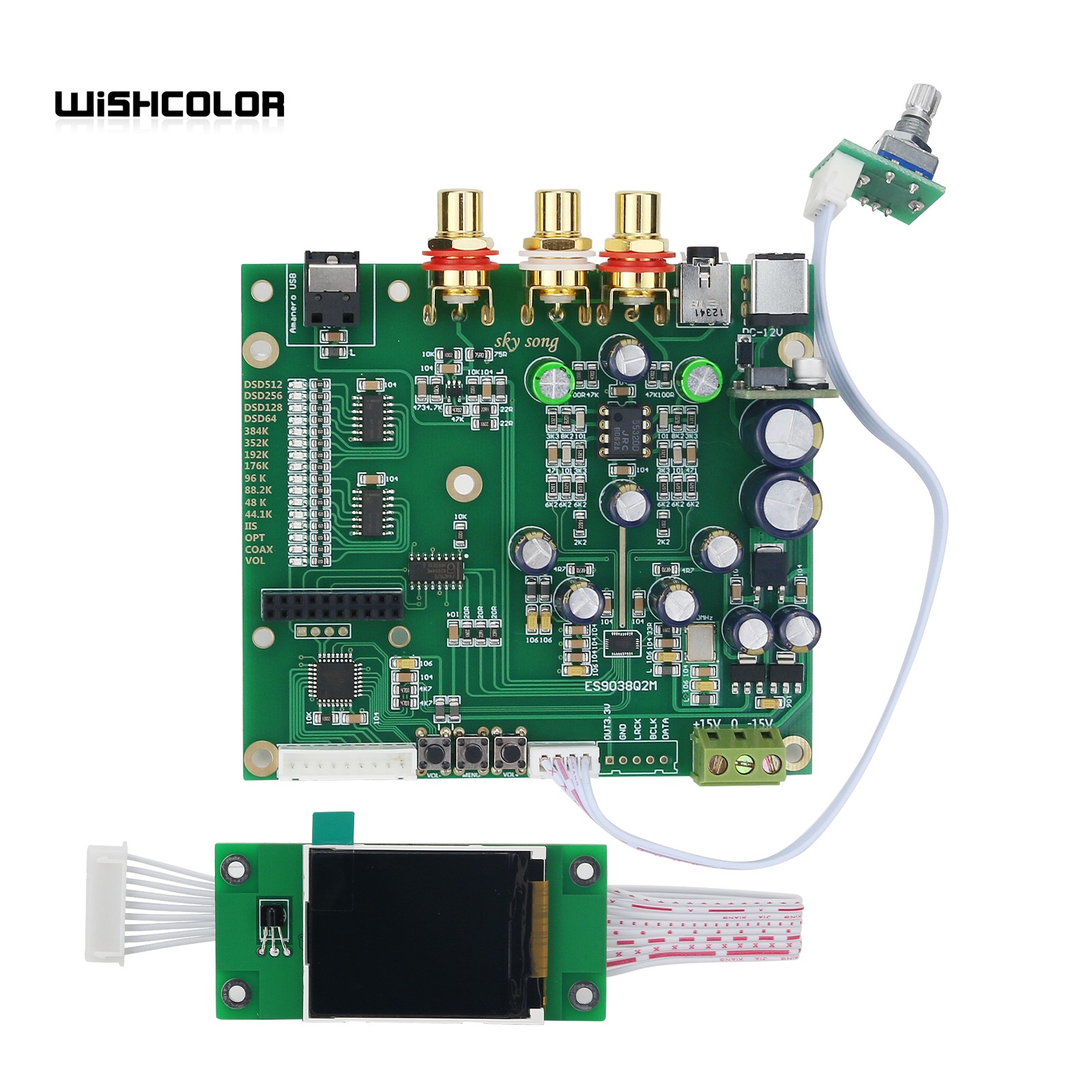 Dac Board - Wishcolor Sky Song ES9038Q2M DAC Плата