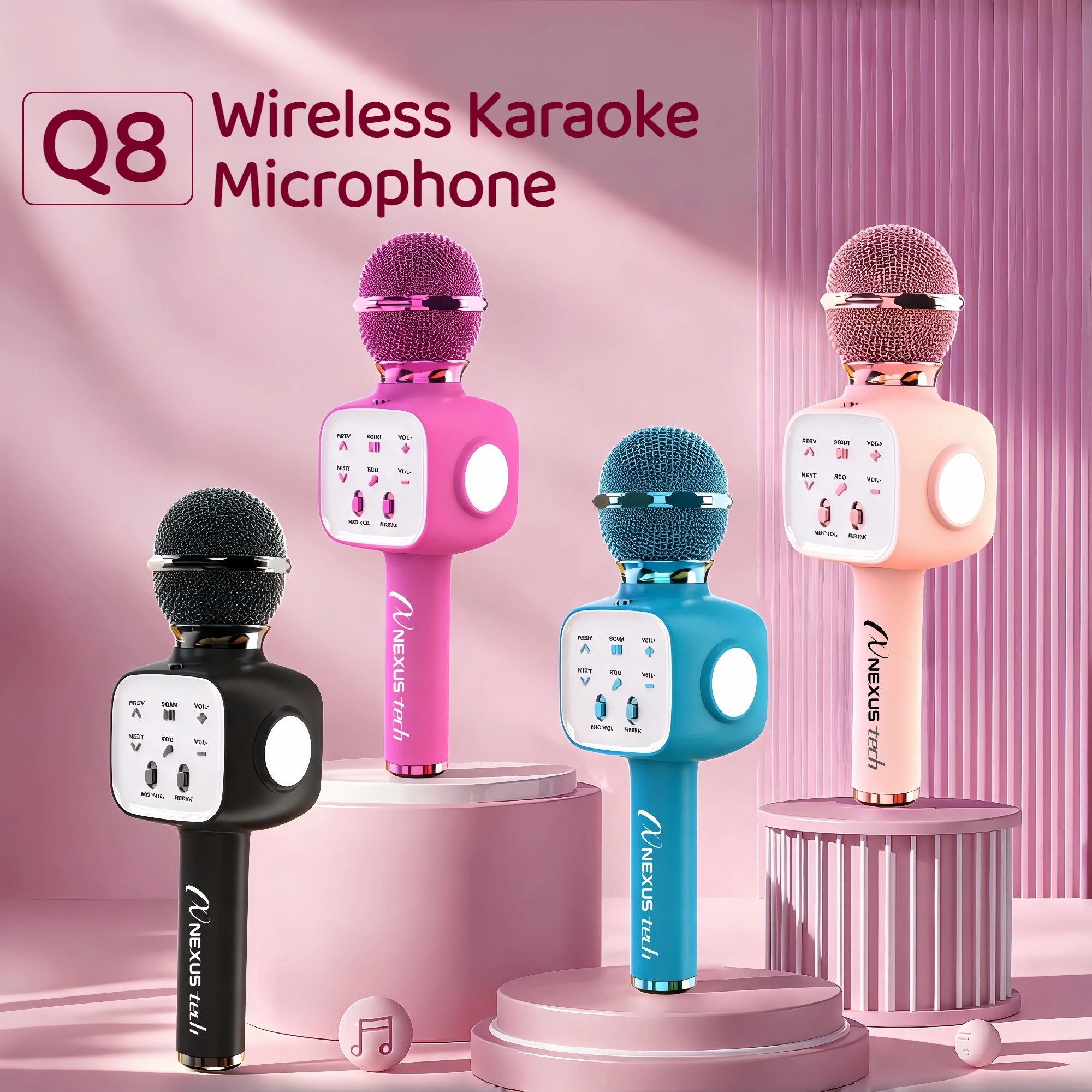 Speaker Kit - Беспроводной караоке-микрофон с Bluetooth 5.2, портативная