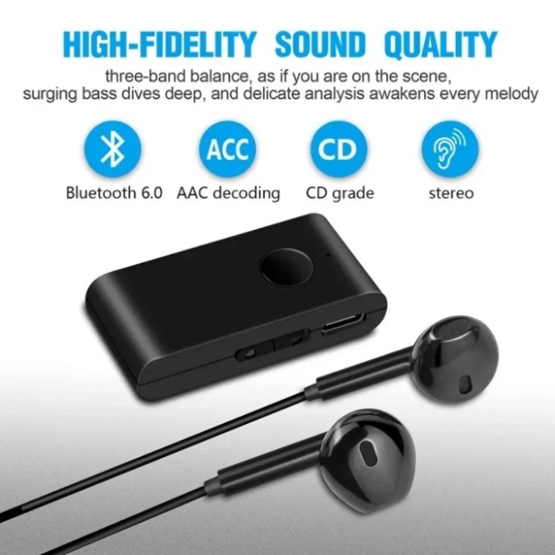 Headphone Amplifier - Аудиоприемник Bluetooth 5.0 с внутриканальными наушниками