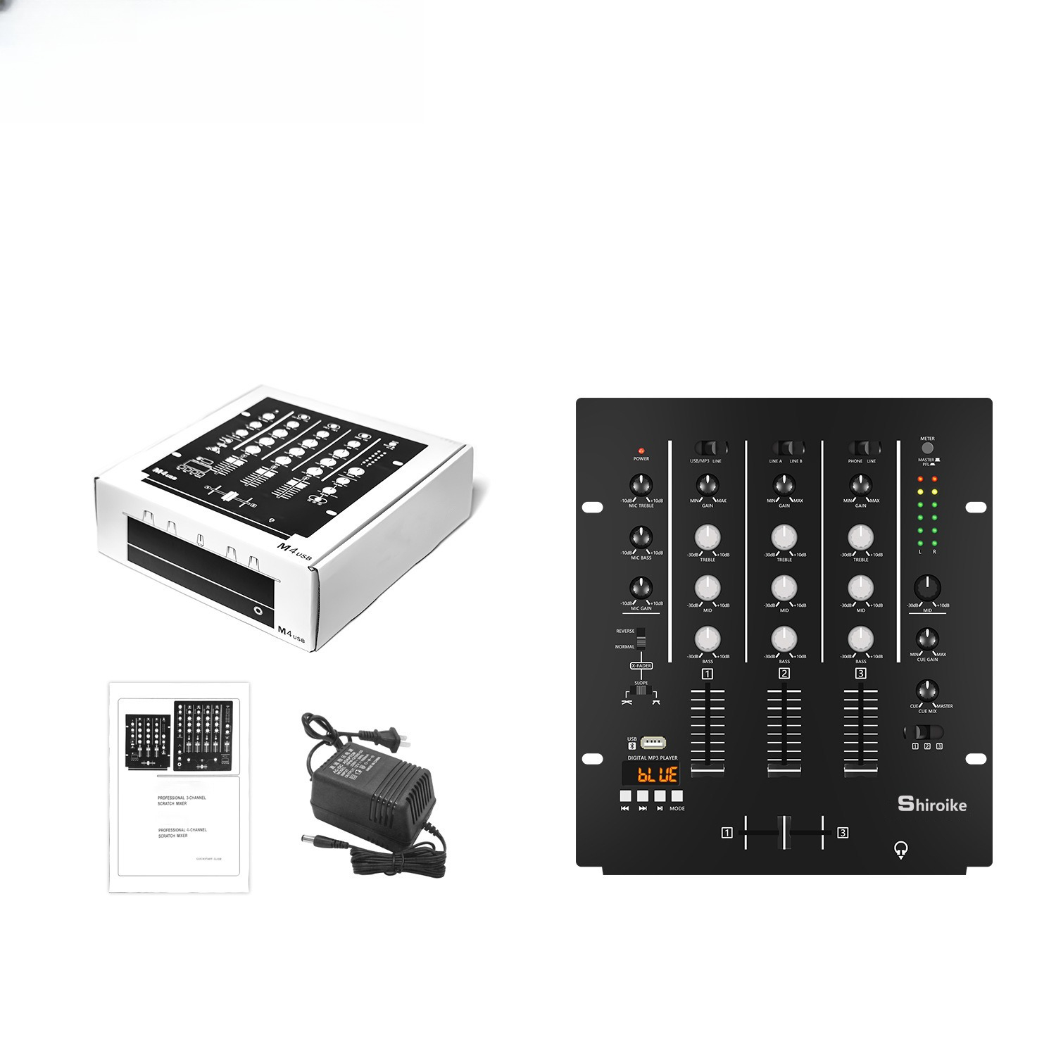 4-канальный DJ-микшер, професс – обзор и цена Audio Interface