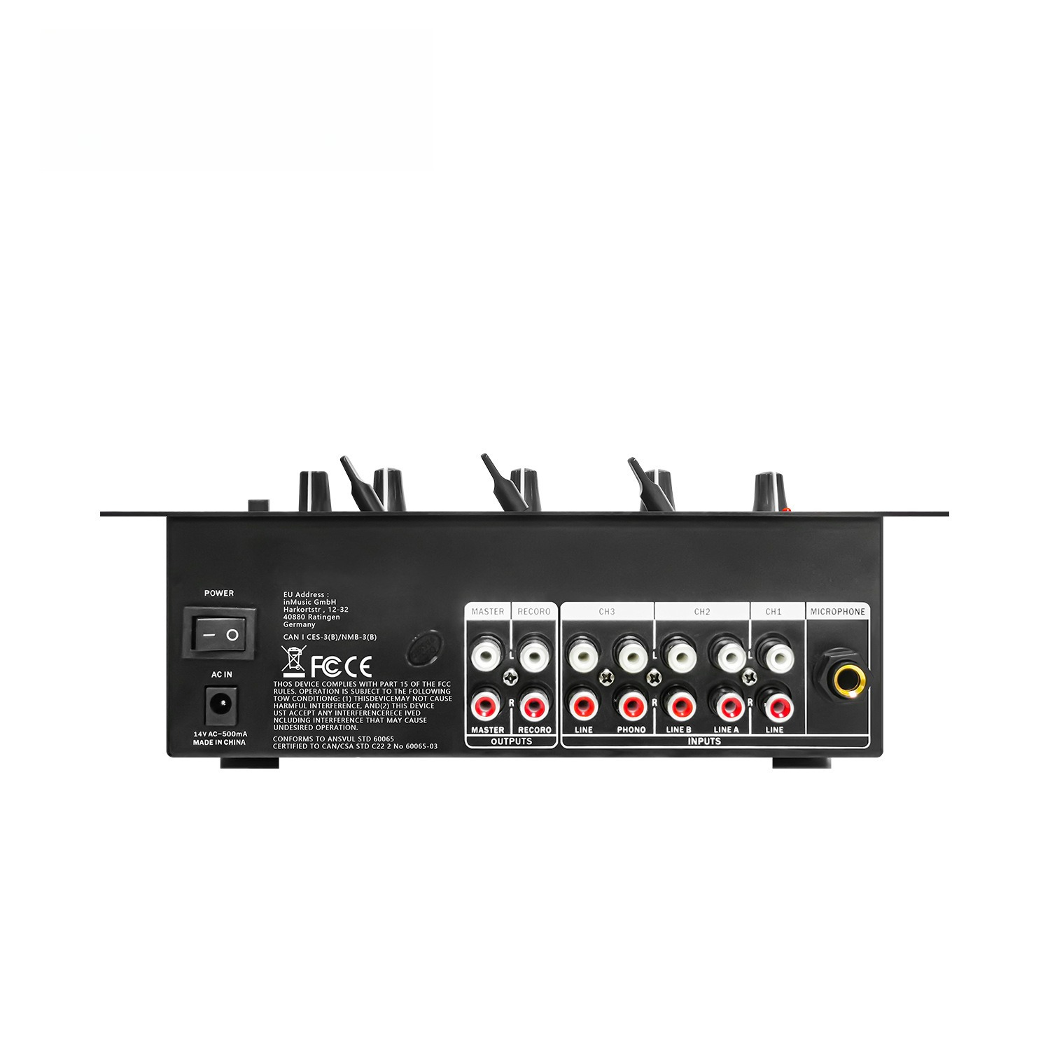 4-канальный DJ-микшер, професс – обзор и цена Audio Interface