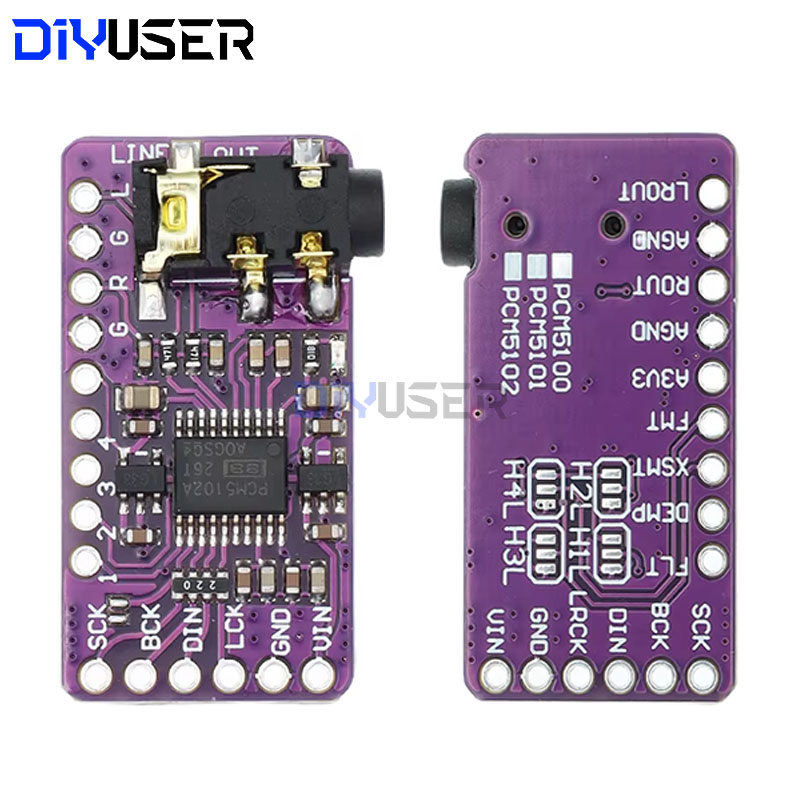 DIYUSER интерфейс I2S PCM5102A – обзор и цена Pcm5102