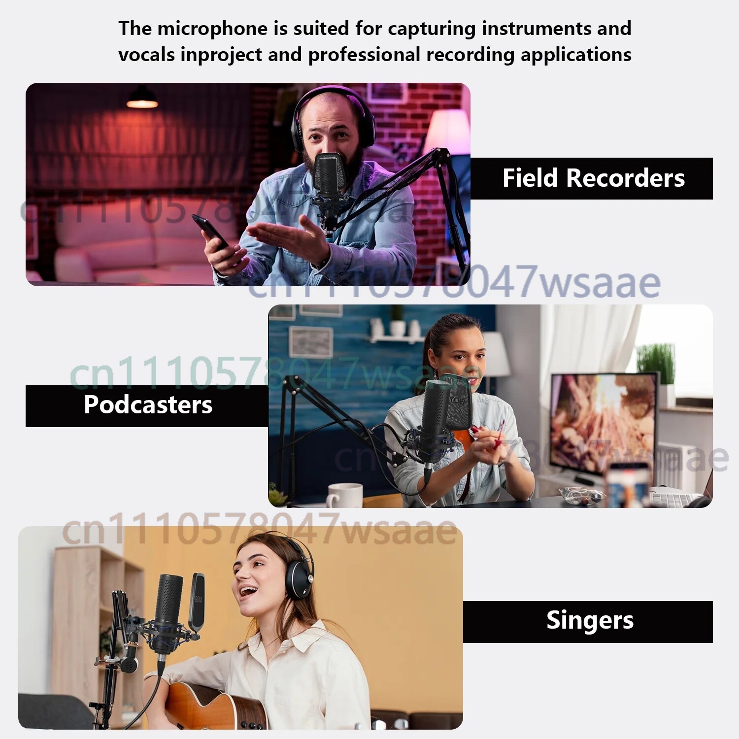 Студийный конденсаторный микро – обзор и цена Condenser Microphone Kit