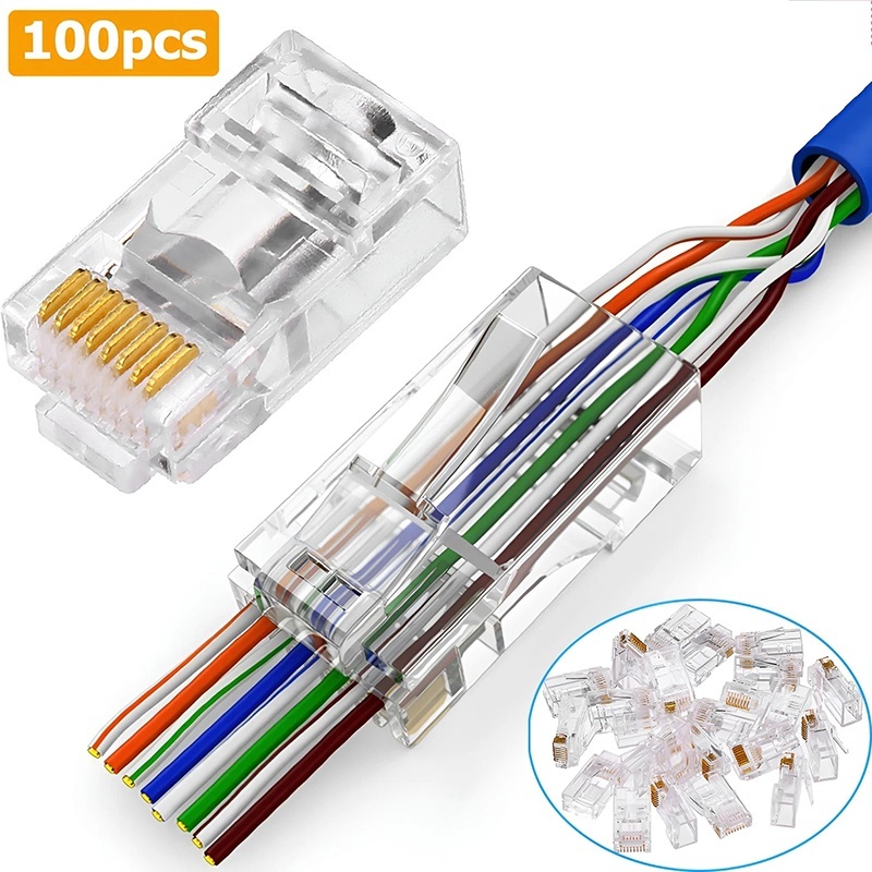 100 шт. коннекторов RJ45 Cat6/ – обзор и цена Rj45 Jack
