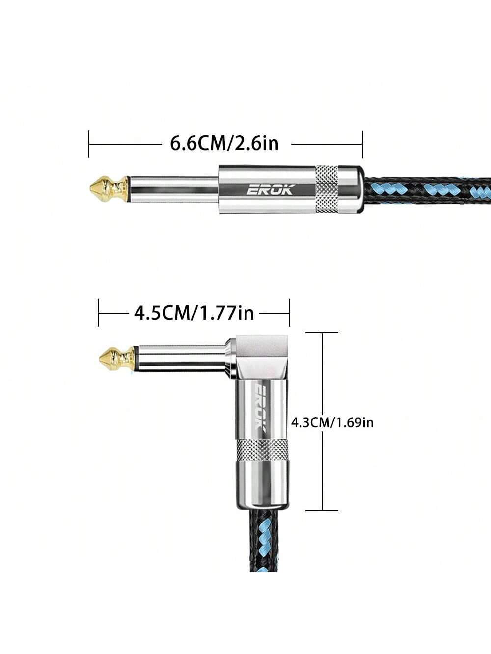 Кабель для гитары EROK 6,35 мм – обзор и цена Audio Cable Rca
